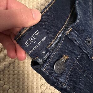 J.Crew Women's Essential Straight Leg Jeans - Dark Indigo Blue